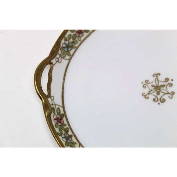 ANTIQUE MORIMURA NIPPON MORIAGE 7 PIECE NUT SERVIN - Picture 4 of 8